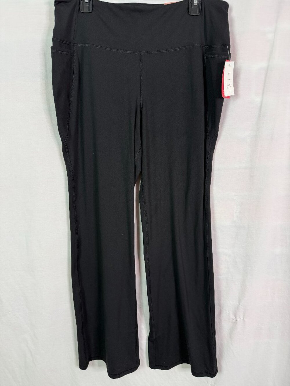 Lane Bryant Livi Soft Black Bootcut Stretch Knit Pants NEW NWT 18/20